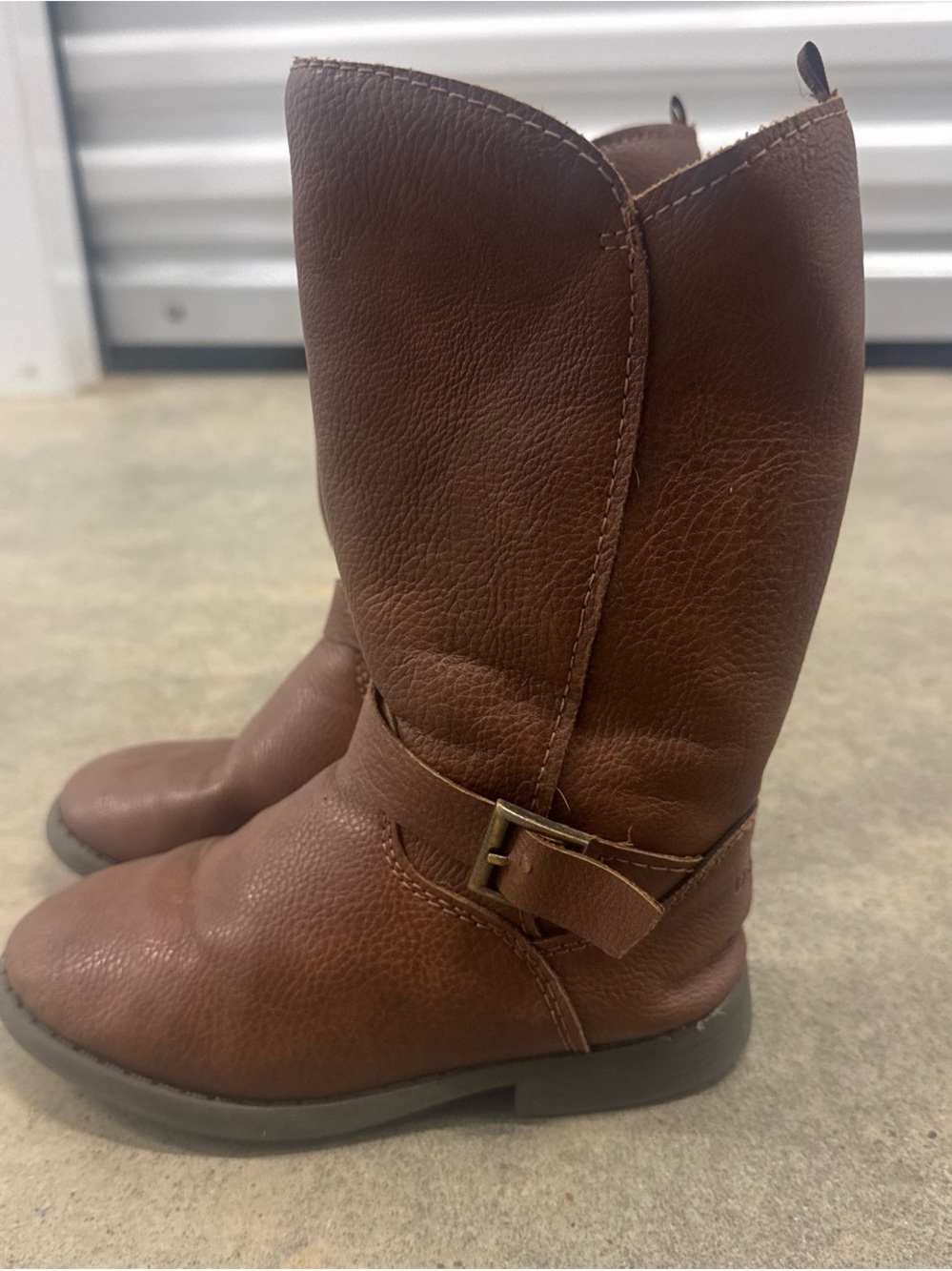 OshKosh B'gosh Brown Pull-On Kids Riding Boots